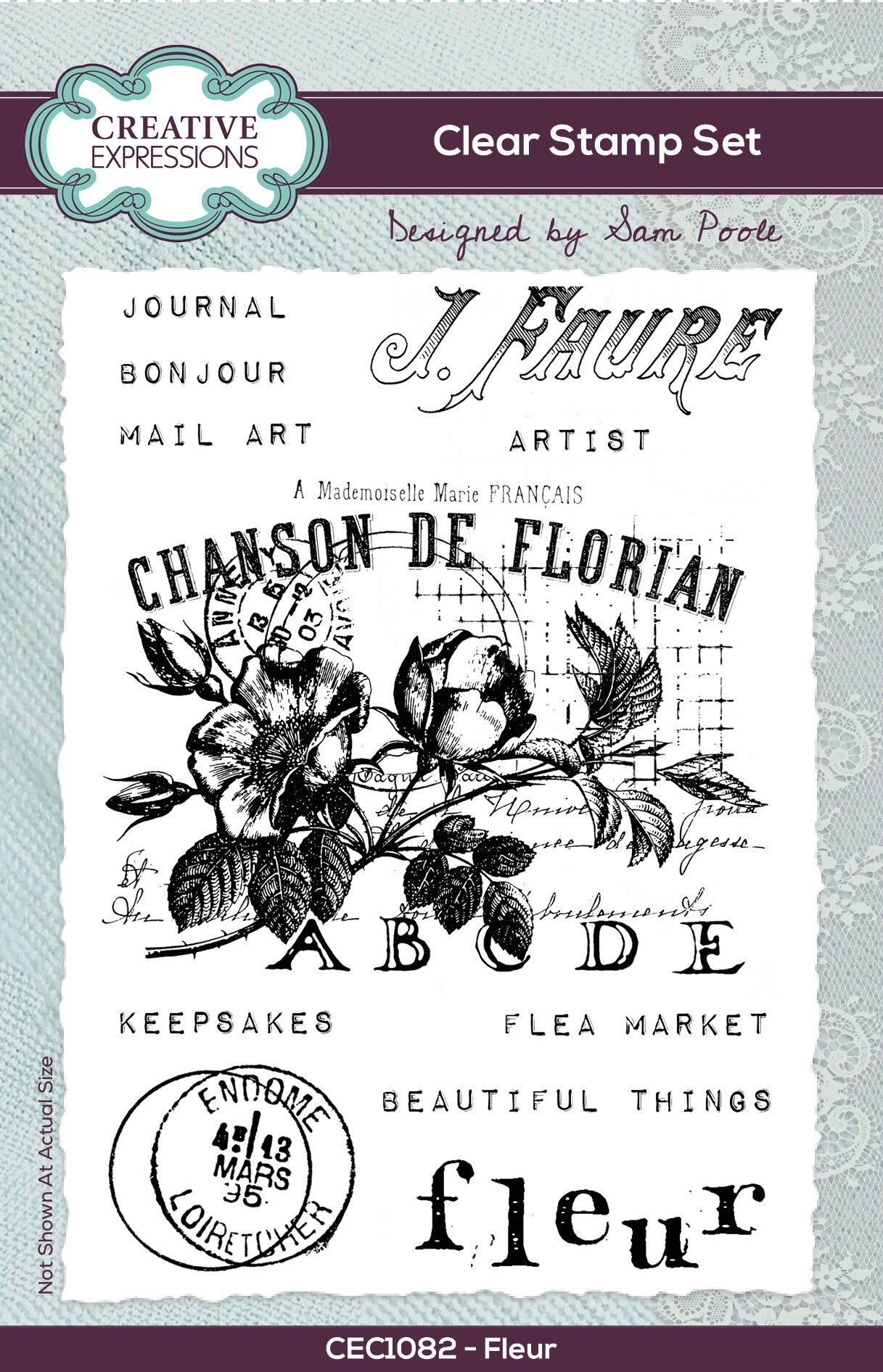 Creative Expressions Clear Stamp Set 4&#x22;X6&#x22; By Sam Poole-Fleur
