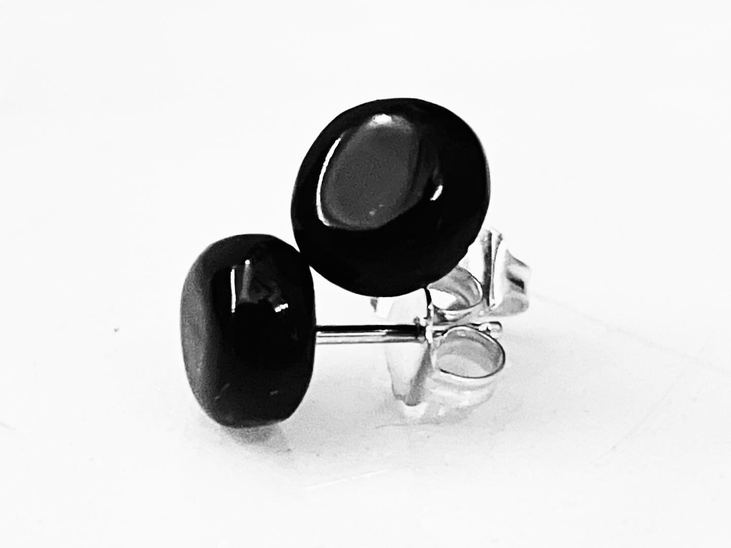 Black Coral factory Stud Earrings