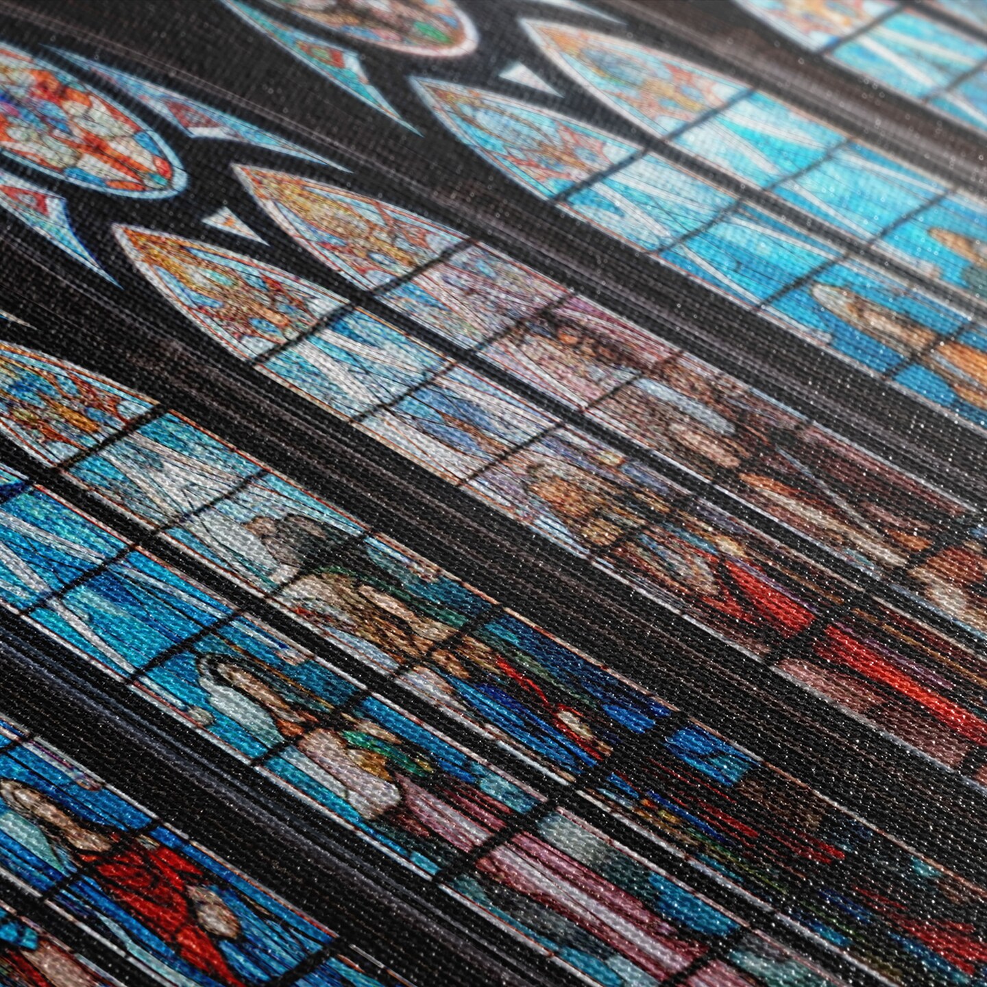 Stained Glass Windows Canvas Print, Stained Glass Painting On Canvas, Church Stained Glass Windows Fine Art Print 65-168 product 7