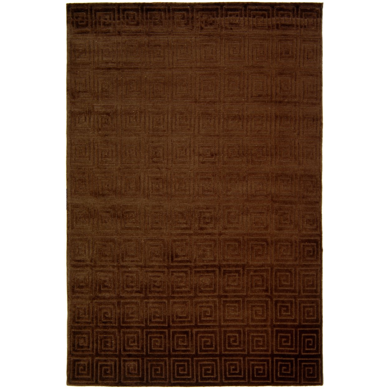 Safavieh   Tibetan TB108Y Hand-knotted Chocolate Rug