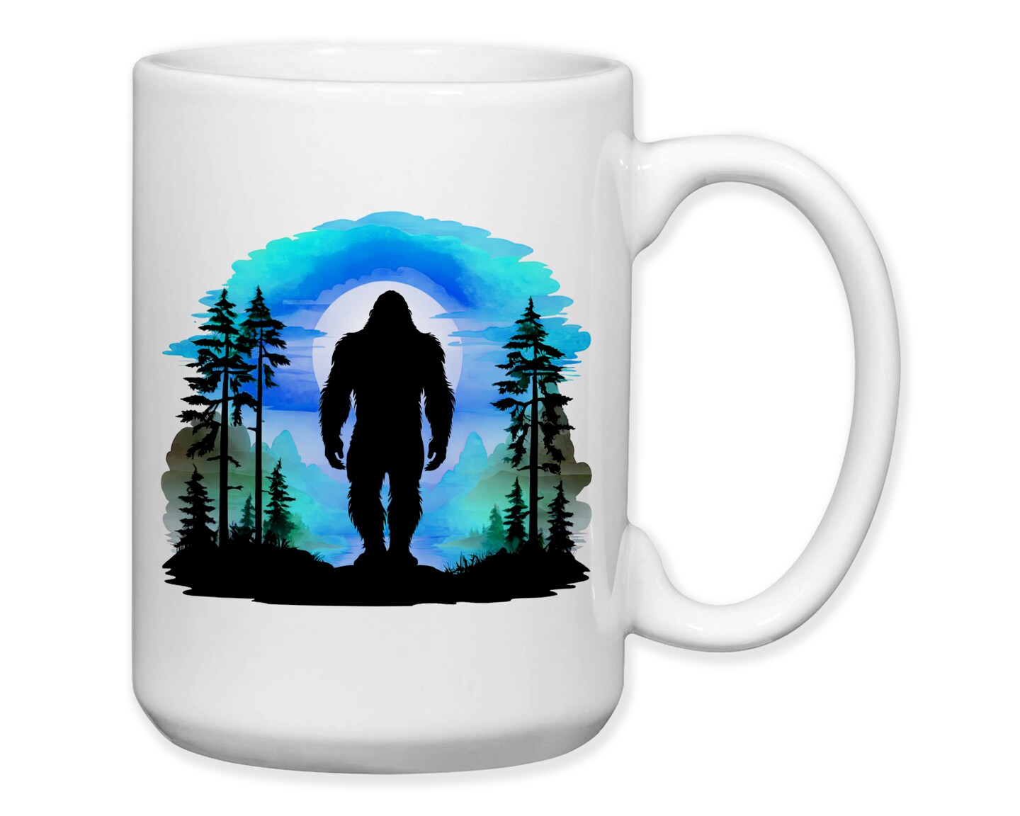 Coffee Mug, Bigfoot Silhouette Moon, Yeti, Sasquatch, Skunk Ape, Gift Idea  | MakerPlace by Michaels