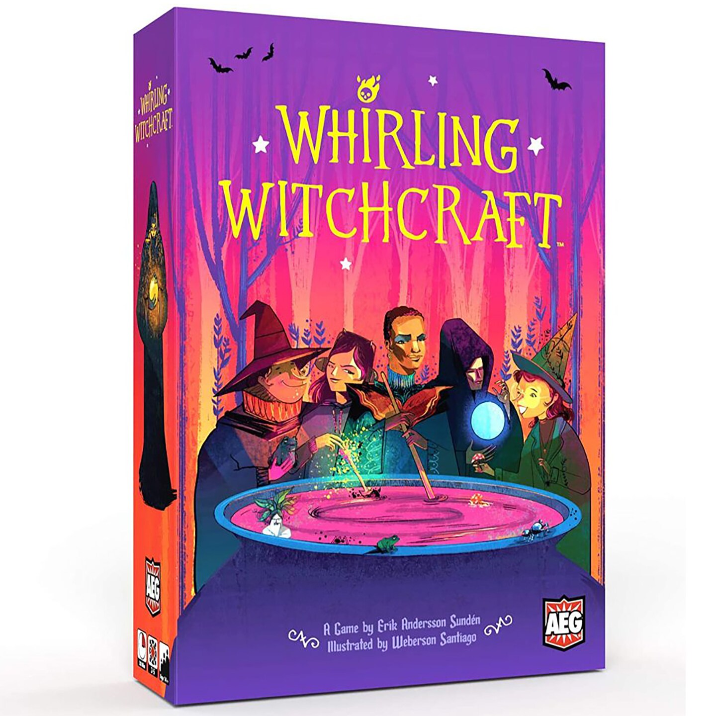 Whirling Witchcraft -  Magical Board Game, Alderac Entertainment Group (AEG), Ages 14+, 2-5 Players, 30 Min