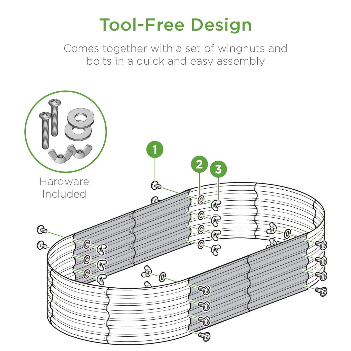 Best Choice Products 4x2x1ft Outdoor Raised Metal Oval Garden Bed, Planter Box for Vegetables, Flowers