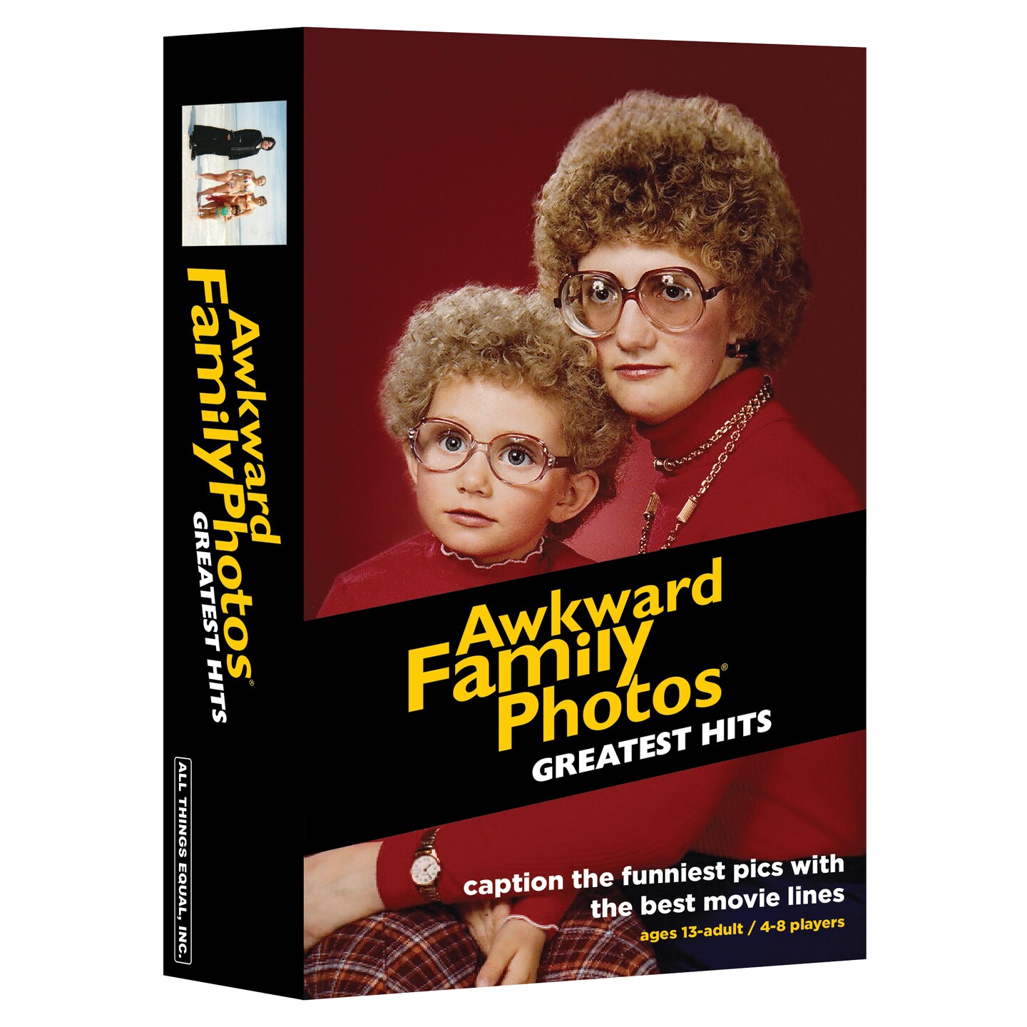 Awkward Family Photos Greatest Hits - Caption Hilarious Pics with Memorable Movie Lines, Best of Original &#x26; Vol 2, plus New Pics &#x26; Movie Lines, Age 13 &#x26; Up, Better Cards, Bigger Images &#x26; A Card Box