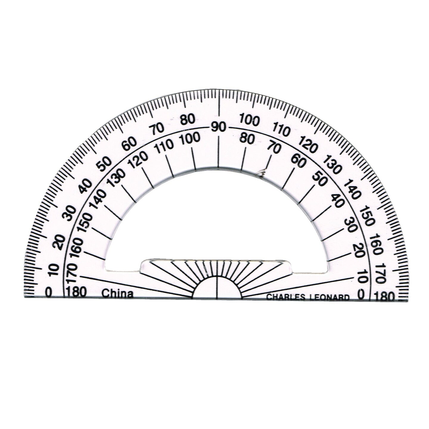 Protractor Plastic, 4&#x22;
