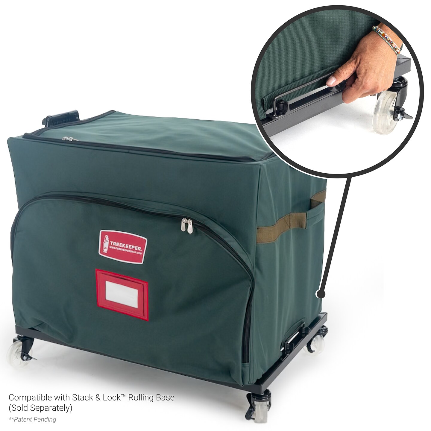 72 (4 in.) Christmas Ornament Storage Box w/ Top Pocket