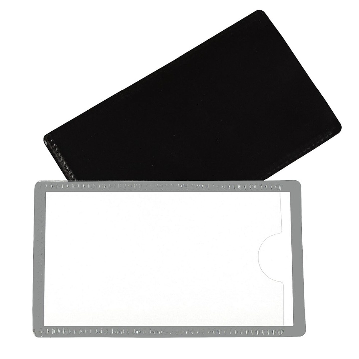 Slap &#x27;N Go Magnetic Holders, Side Load, 4-1/4 x 2-1/2, Gray, Pack of 10