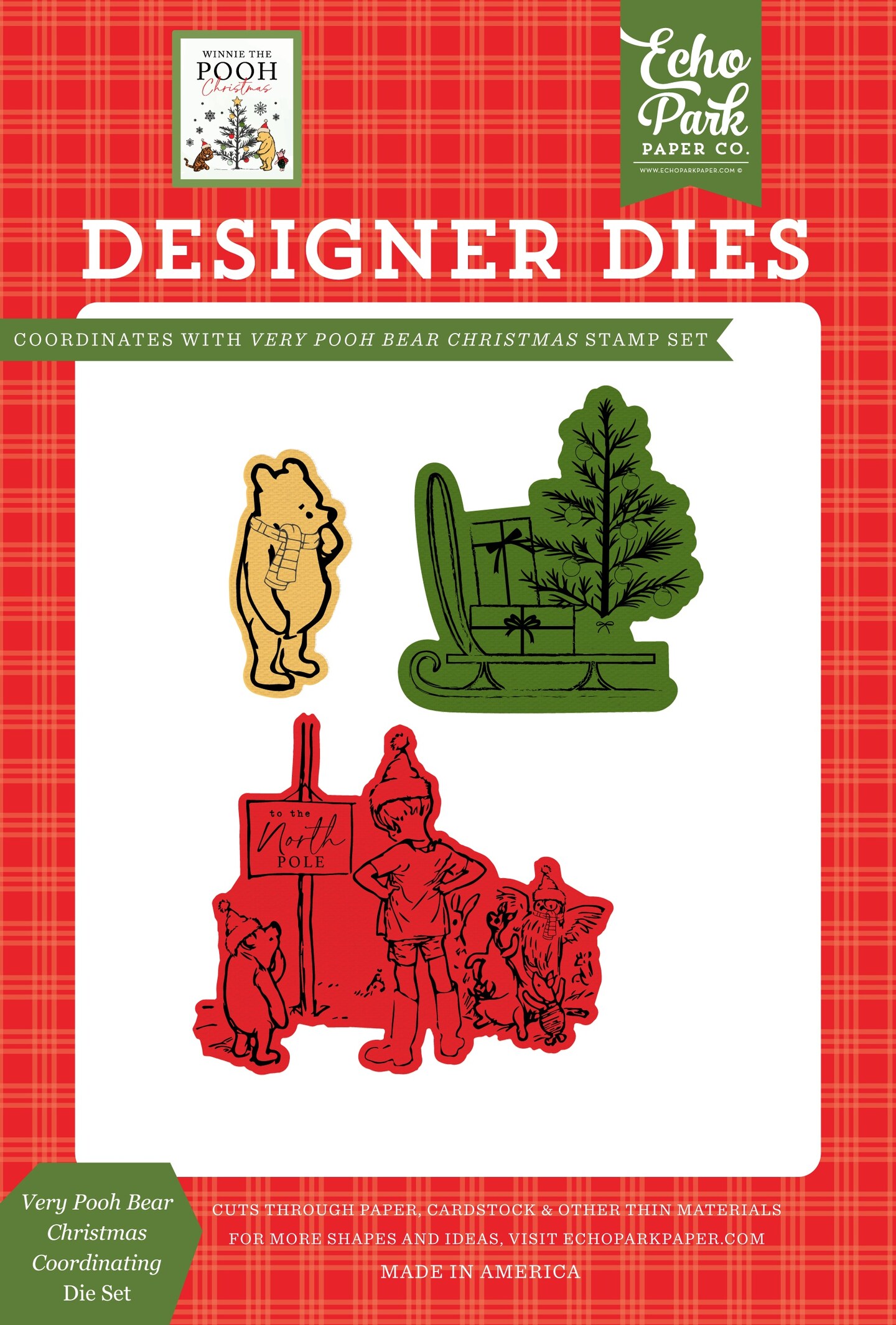 Winnie The Pooh Christmas Dies-Very Pooh Bear Christmas Coordinating