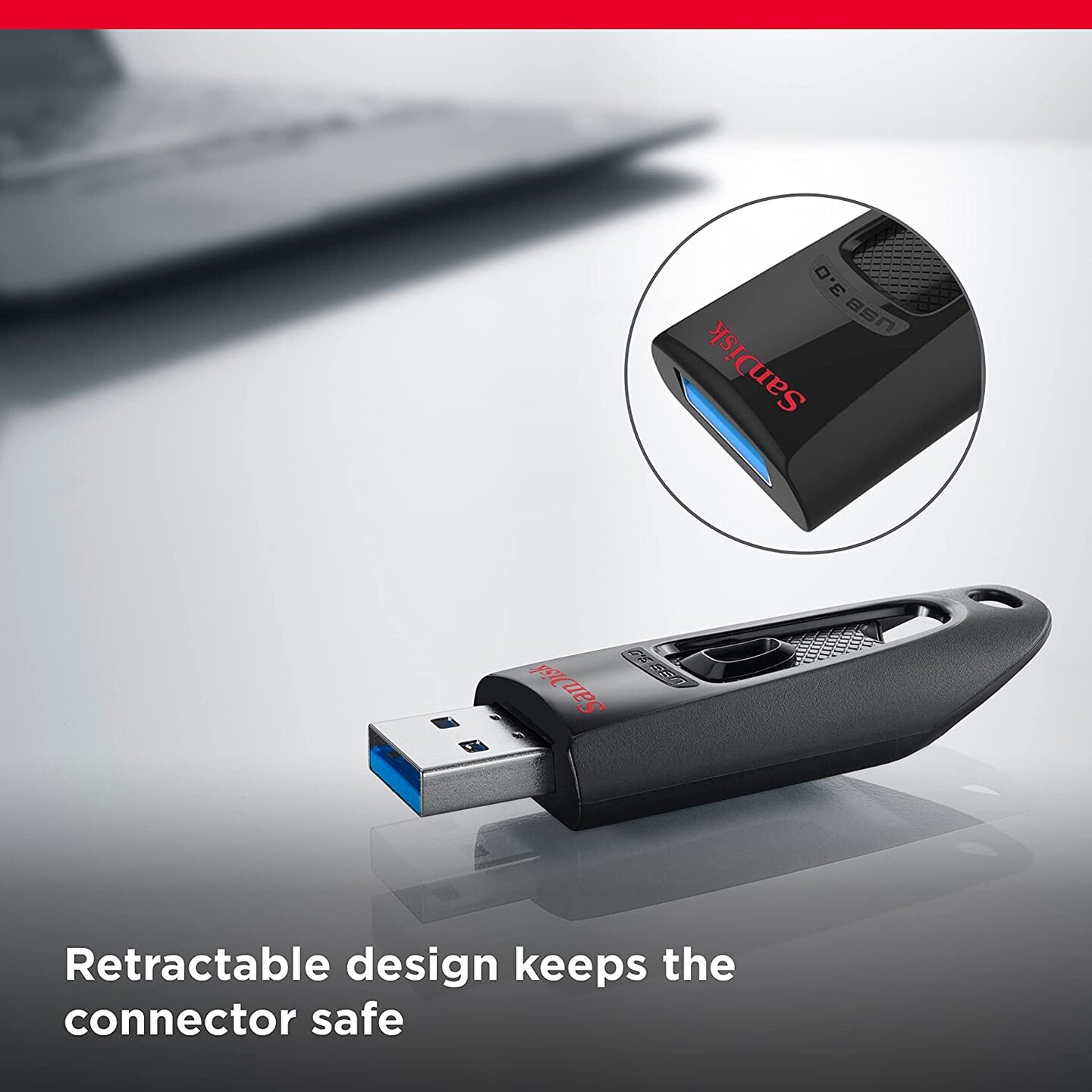 16GB Ultra USB 3.0 Flash Drive - SDCZ48-016G-GAM46, Black