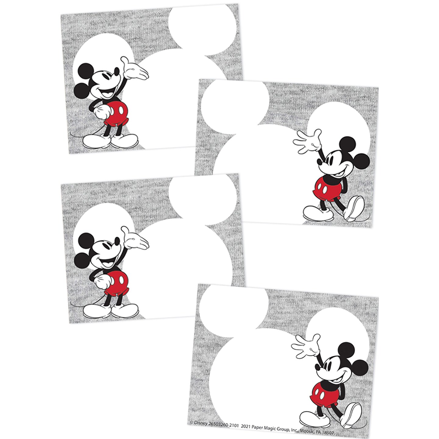 Mickey Mouse&#xAE; Throwback Self-Adhesive Name Tags, Pack of 40