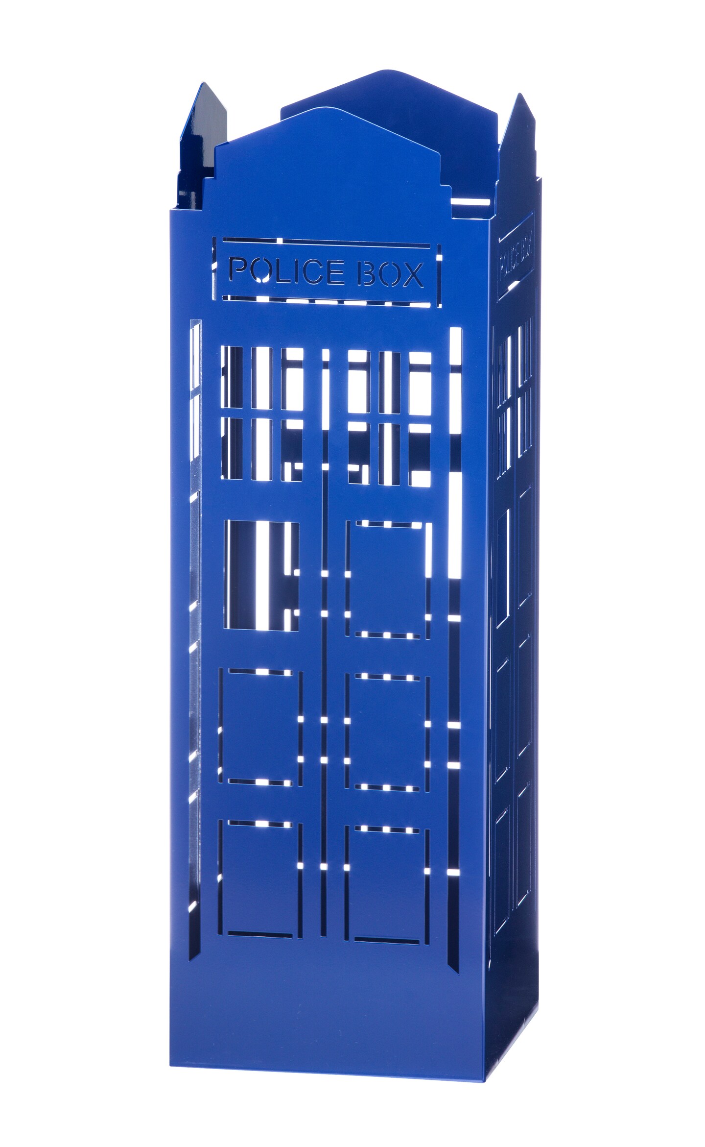 Mango Steam Police Box Blue Umbrella Stand - for Entryway &#x26; Living Room