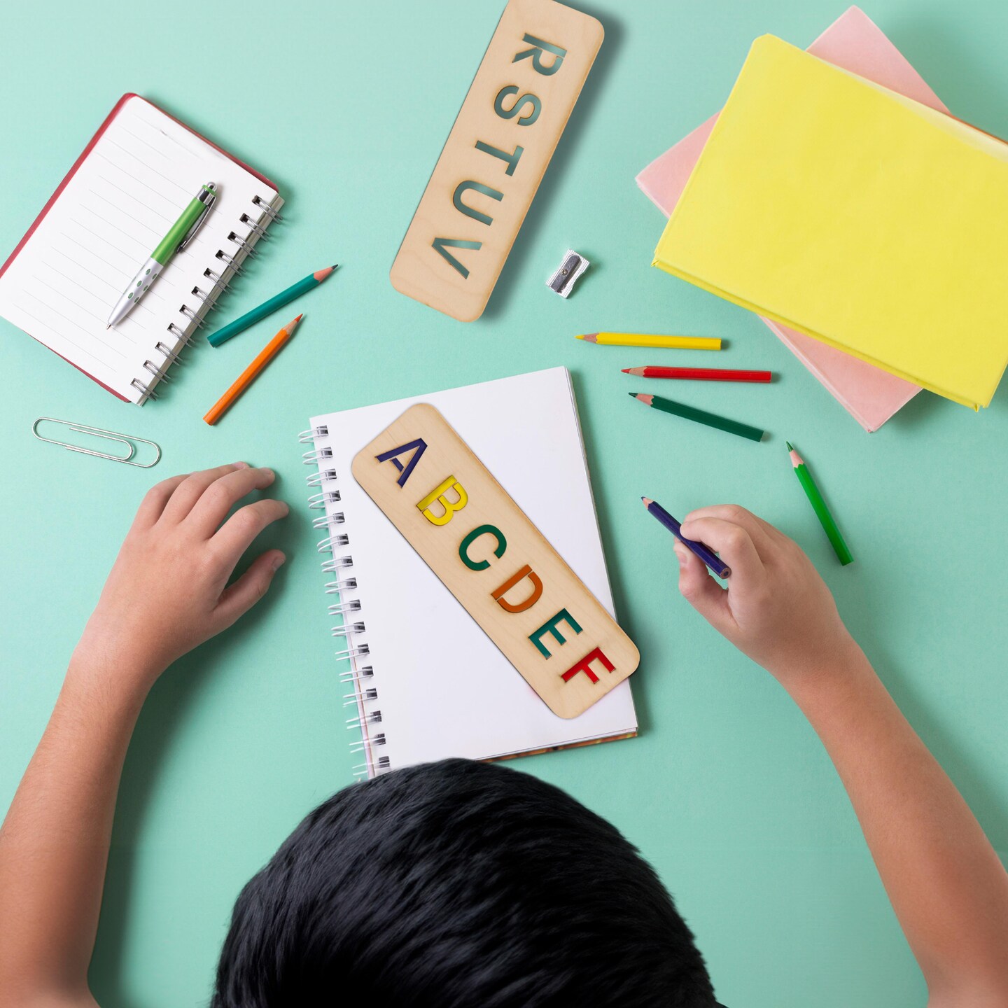 Eco-friendly Letter Stencils for Painting & DIY Crafts, 1” Alphabet |Woodpeckers