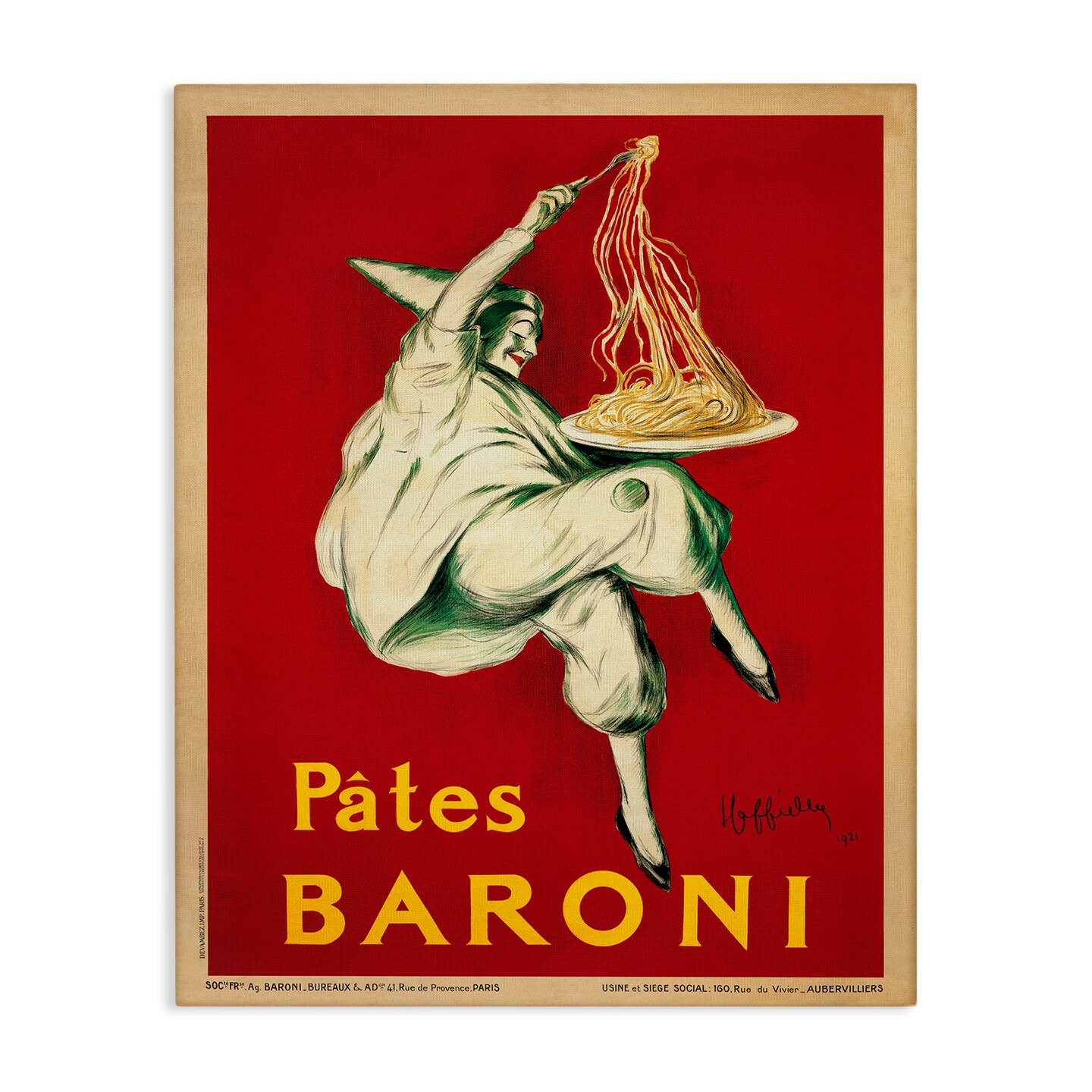 Stupell Industries Pates Baroni Vintage Food Poster Canvas Wall Art