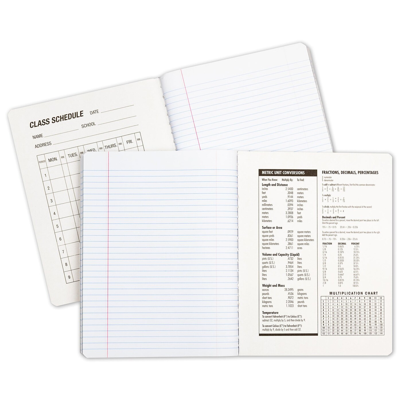 Composition Notebook, 100 Page, College Ruled, Black Marble