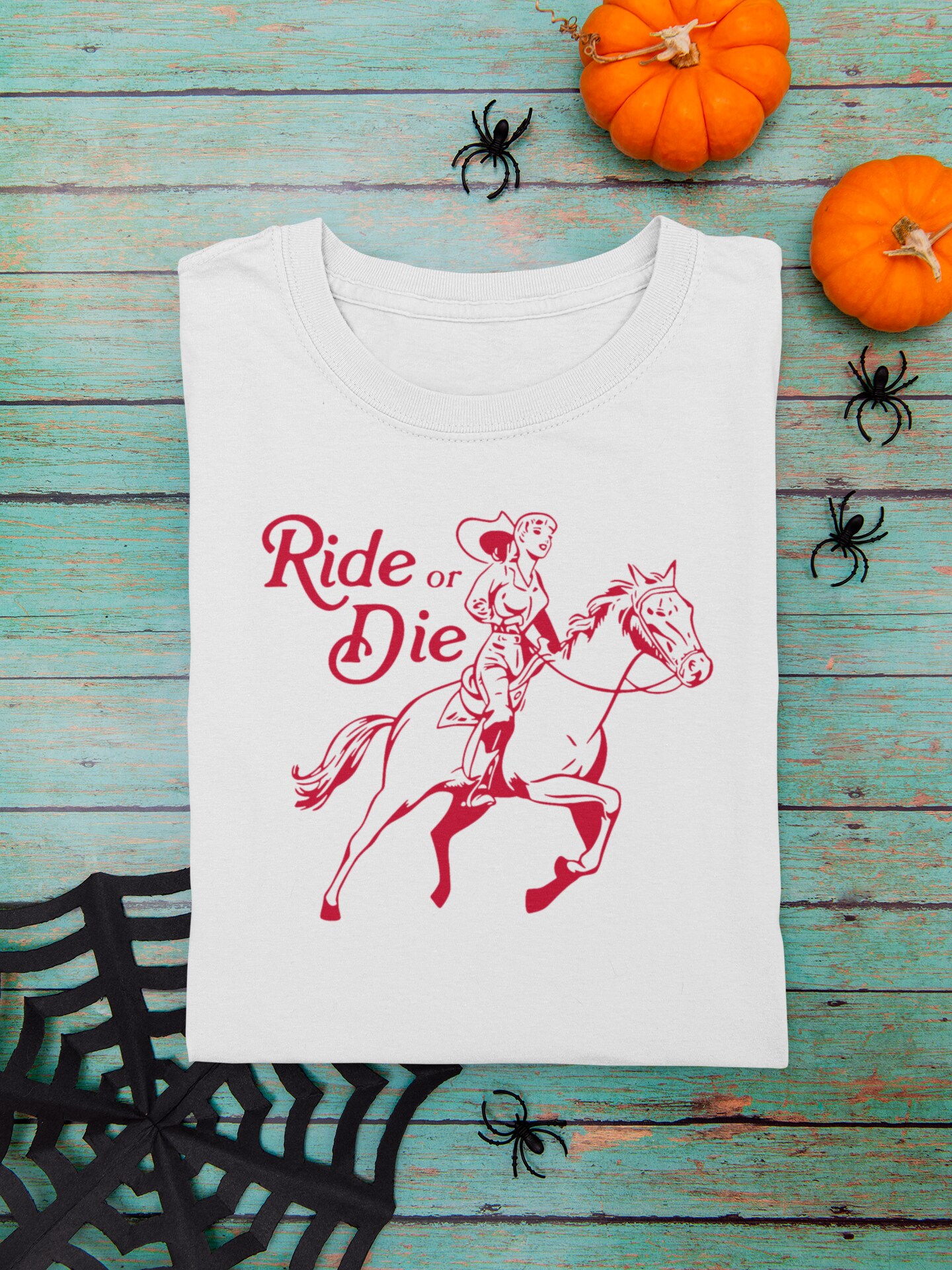 Ride or Die Cowgirl Horse Shirt, Aesthetic Trendy Western graphic