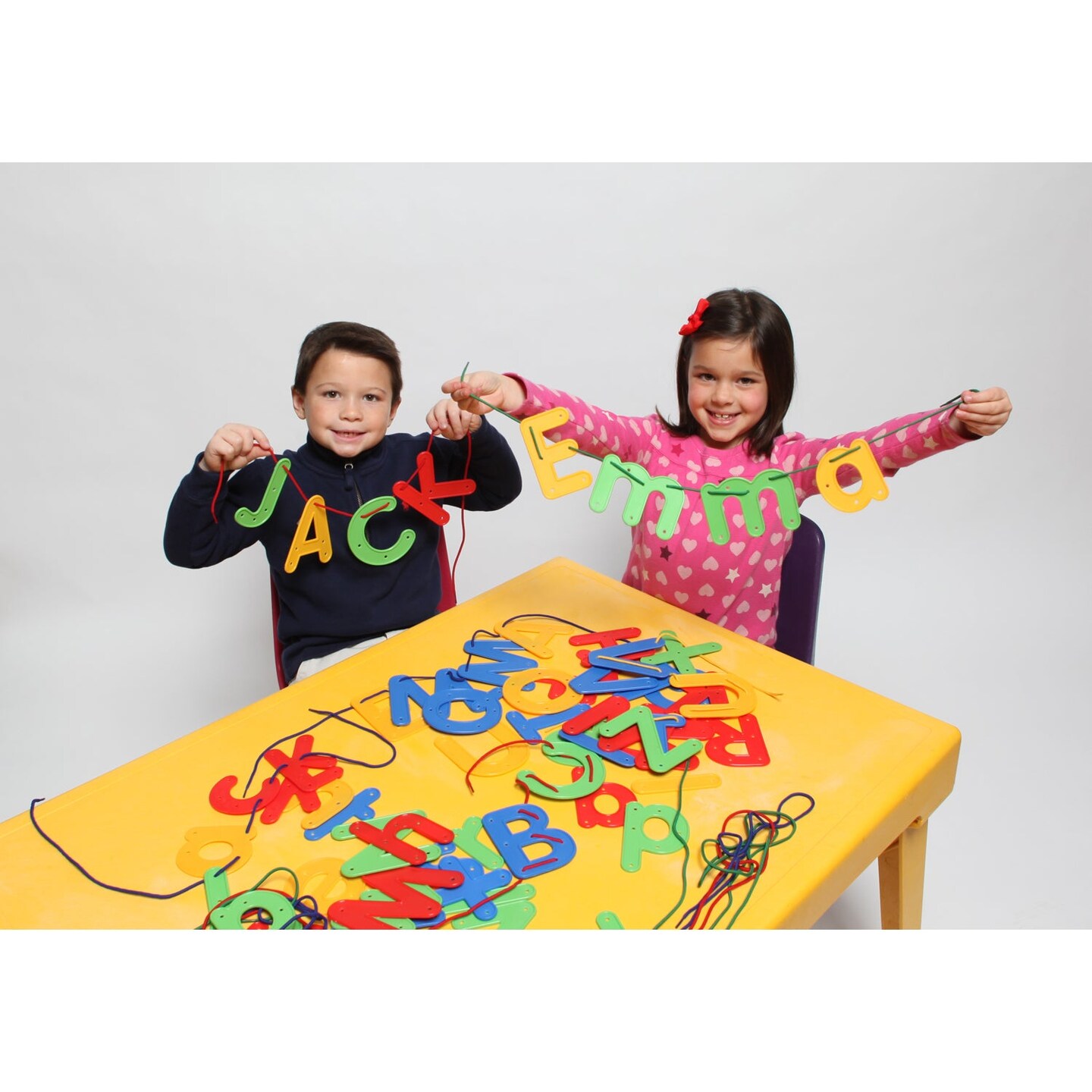 Lacing Alphabet - Lowercase - 26 Letters - 8 Laces