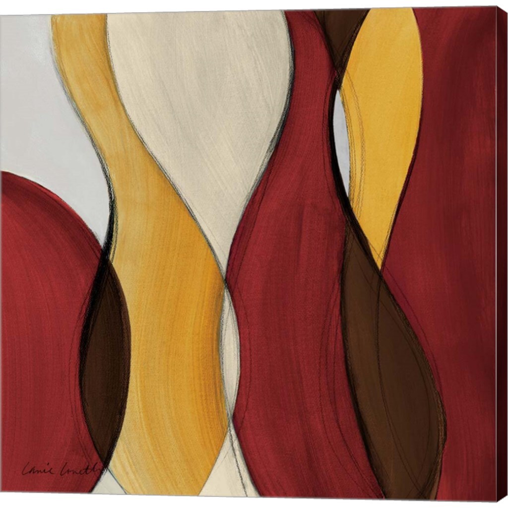 Crimson Coalescence I by Lanie Loreth 24" x 24" Canvas Wall Art