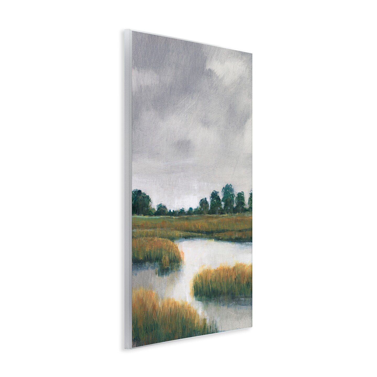 Stupell Industries Cloudy Rural Marsh Landscape Wall Plaque Art