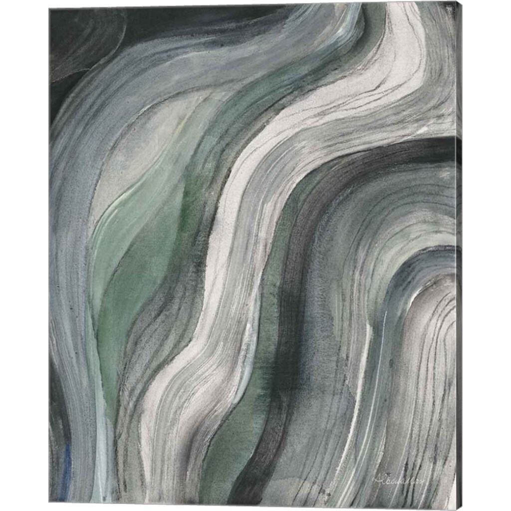 Swirl by Albena Hristova 12" x 15" Canvas Wall Art (Set of 2)