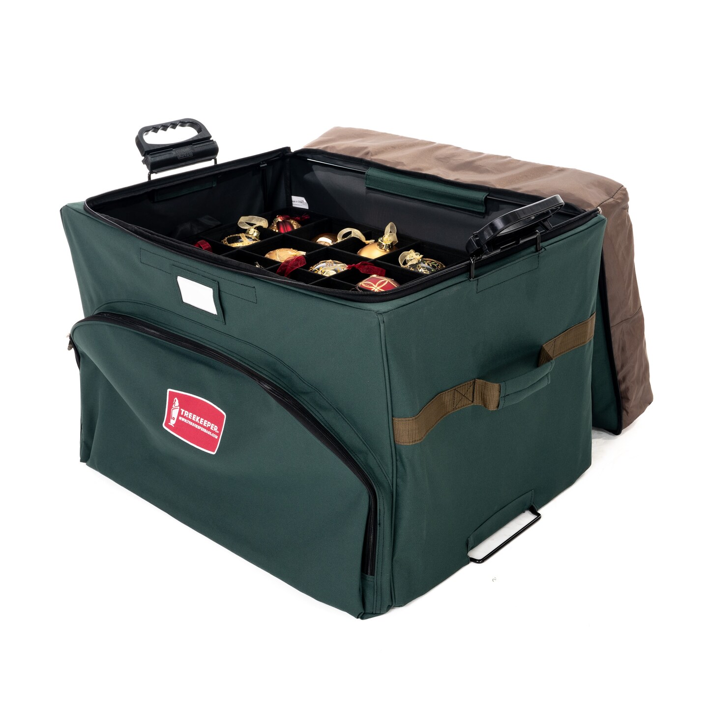 72 (4 in.) Christmas Ornament Storage Box w/ Top Pocket