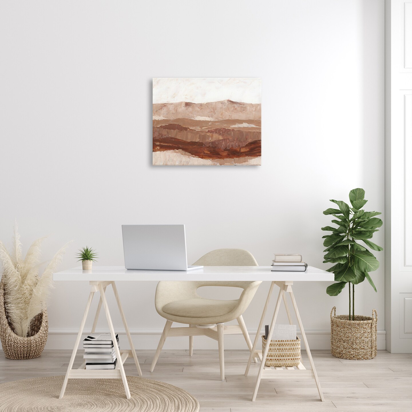 Stupell Industries Abstract Canyon Painting Canvas Wall Art