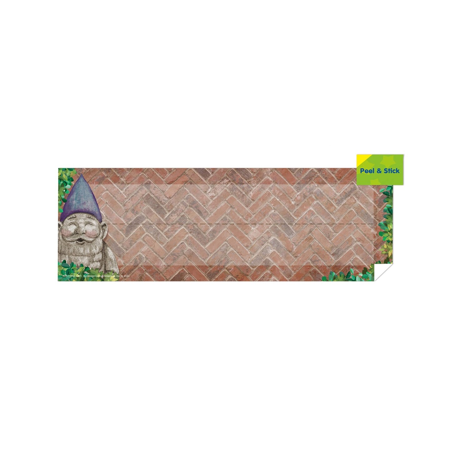 Curiosity Garden Self-Adhesive Name Plate, 9-5/8&#x22; x 3-1/4&#x22;, Pack of 36