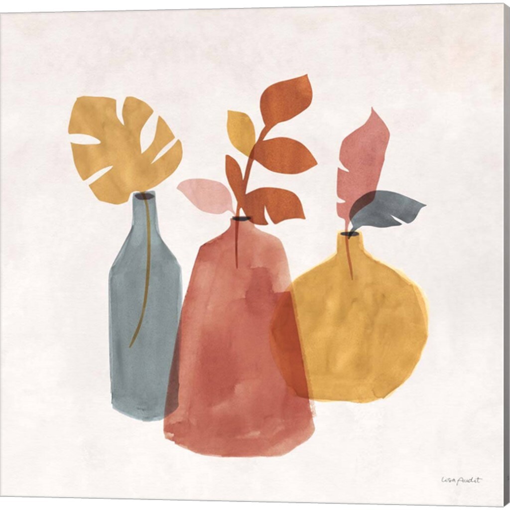 Terracotta by Lisa Audit 14" x 14" Canvas Wall Art (Set of 2)