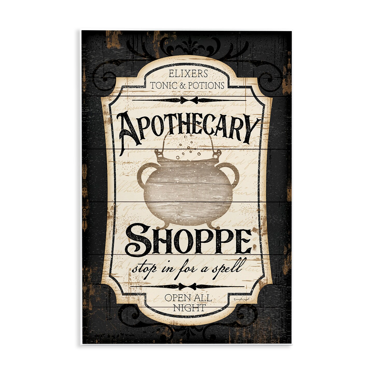 Stupell Industries Apothecary Shoppe Spooky Sign Wall Plaque Art