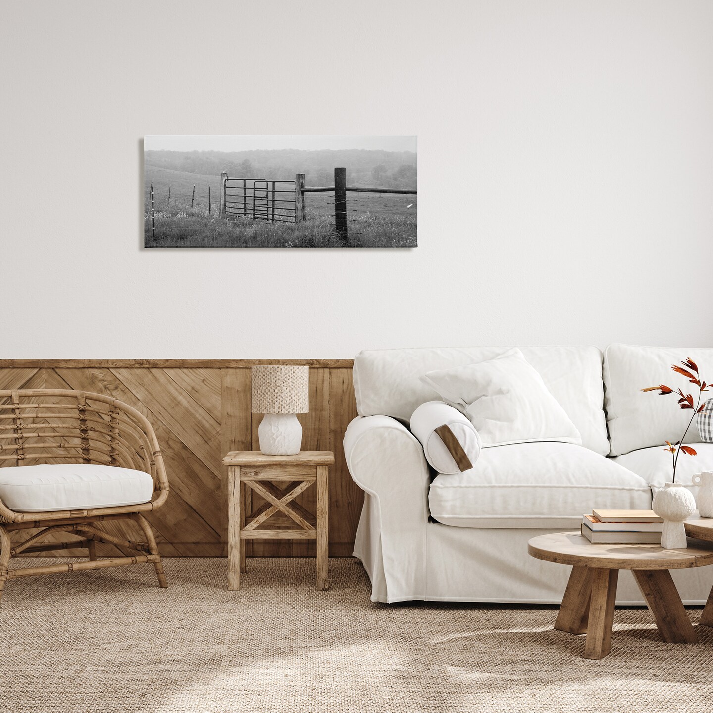 Stupell Industries Countryside Farmland Front Gate Canvas Wall Art