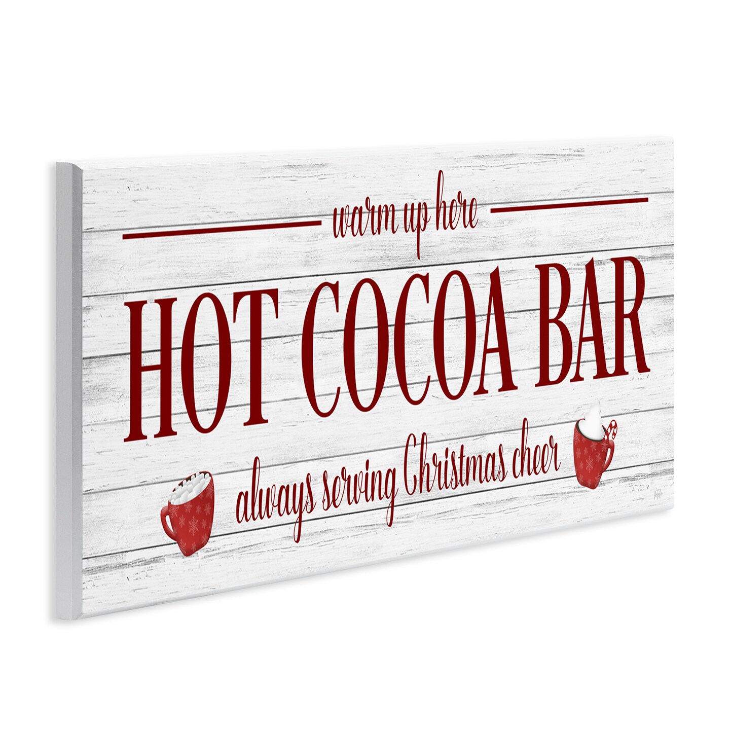 Stupell Industries Hot Cocoa Bar Winter Beverage Wall Plaque Art