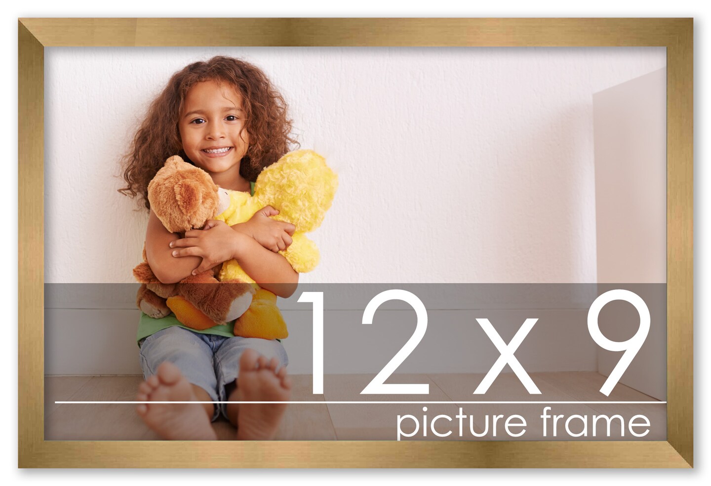 12x9 Solid Wood Picture Frame with UV-Resistant Acrylic &#x26; Acid-Free Backing, Available in 6 Finishes: Matte Black, Matte White, Metallic Bronze, Silver, Natural Wood Grain &#x26; Mahogany