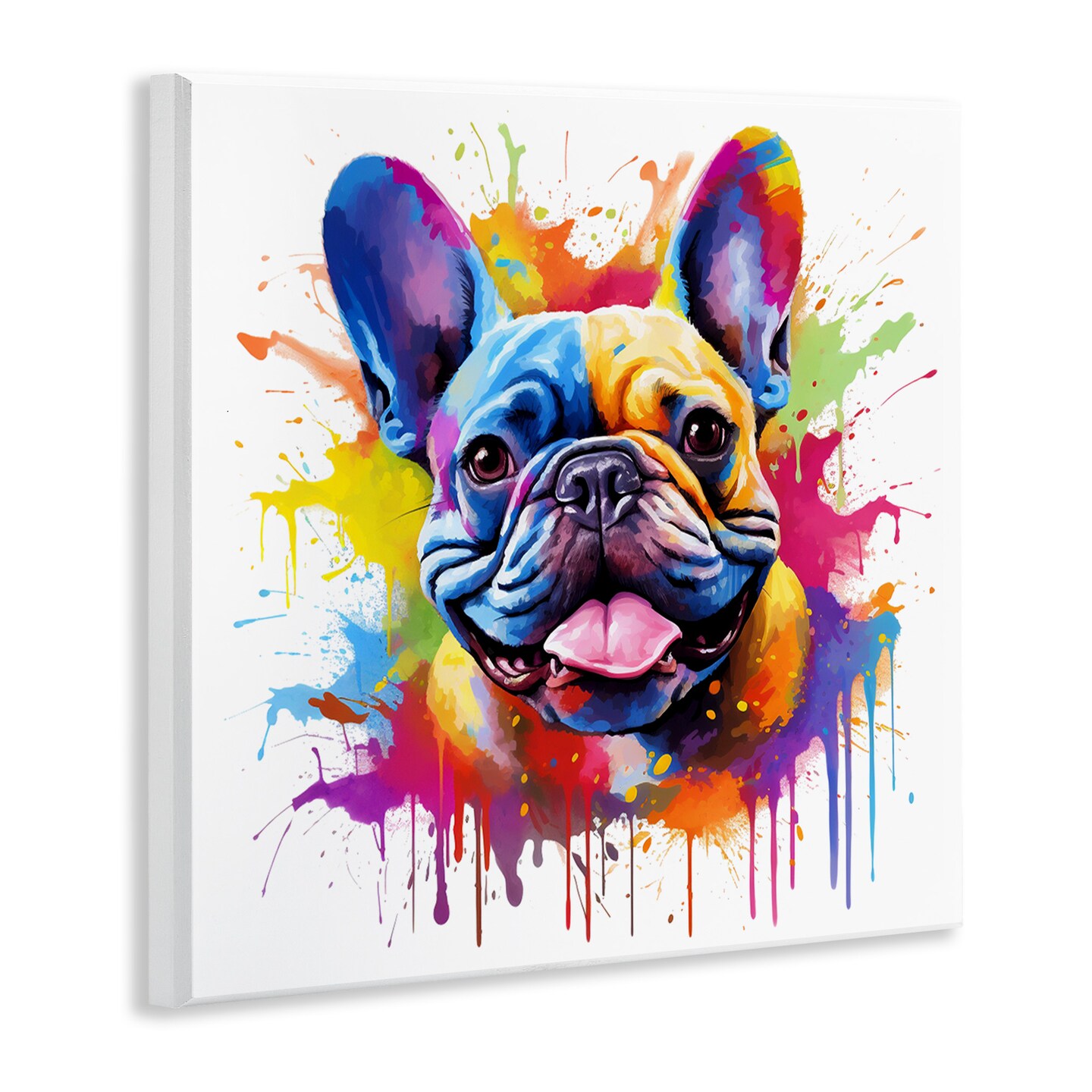 Stupell Industries French Bulldog Modern Splash Wall Plaque Art