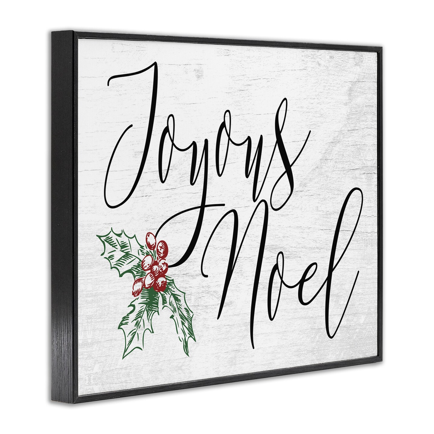 Stupell Industries Joyous Noel Christmas Botanicals Framed Giclee Art