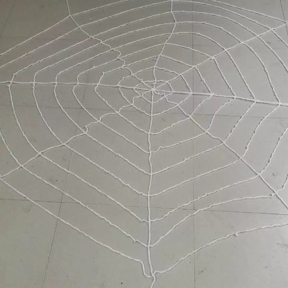 Large Halloween Decorations 11.8 FT Spider Web Outdoor Garden Giant Party Prop