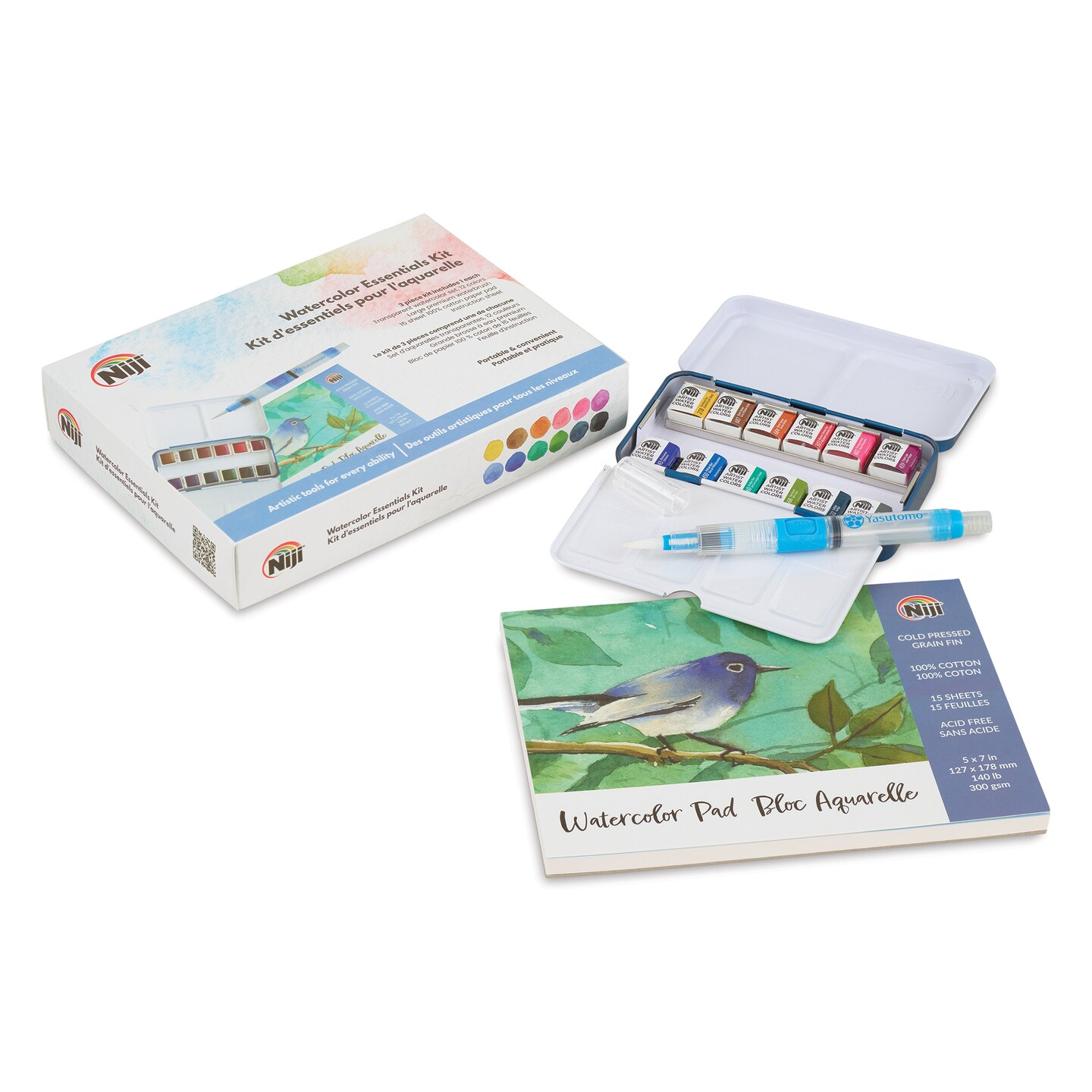 Three high end Watercolor fashion Pan Sets