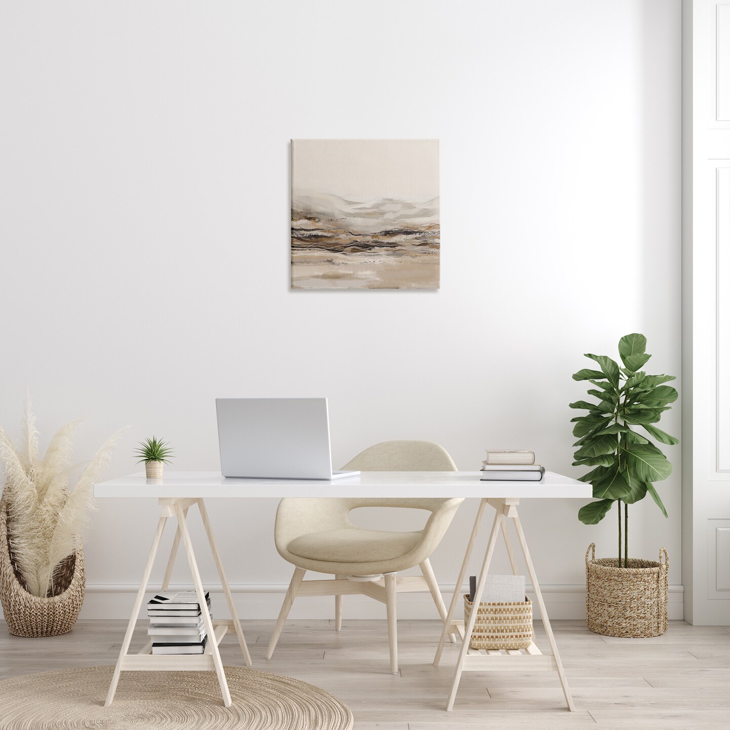 Stupell Industries Abstract Mountains Landscape Canvas Wall Art