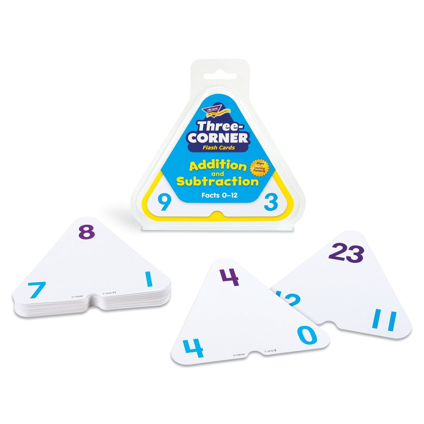 Addition and Subtraction Three-Corner&#xAE; Flash Cards