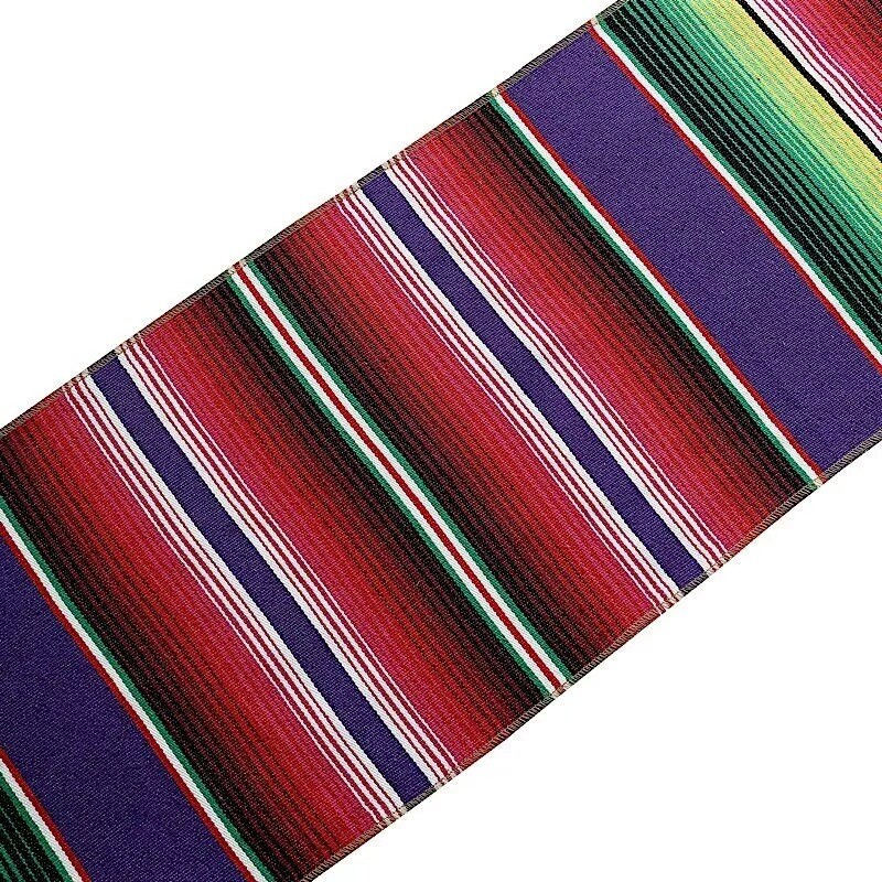 14x108&#x22; Assorted Mexican TABLE RUNNER Tassels Fiesta Party Events Decoration
