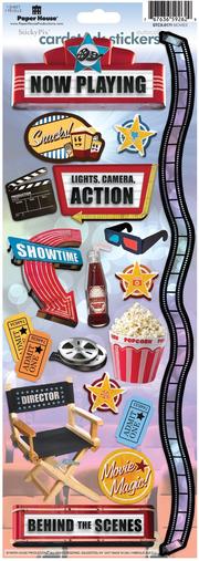 Paper House Movies Cardstock Stickers