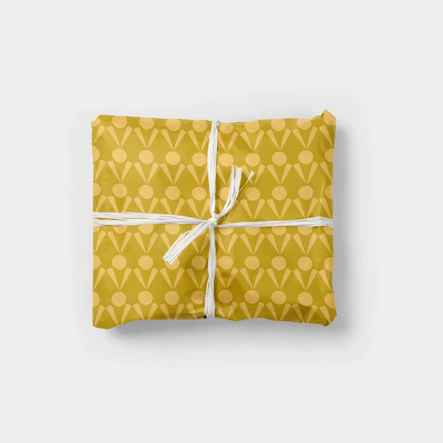 Honey Yellow Vegetable Stamp Gift Wrap
