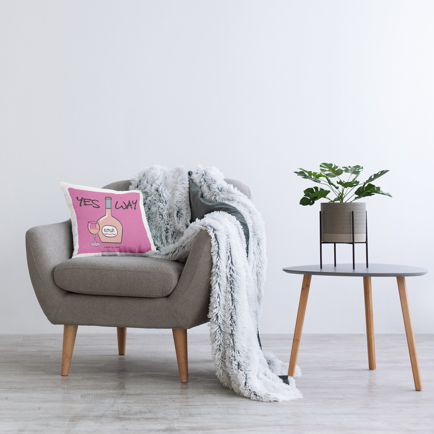 Yes Way Rose Decorative Printed Throw Pillow Design by WIL, 18 x 7 x 18
