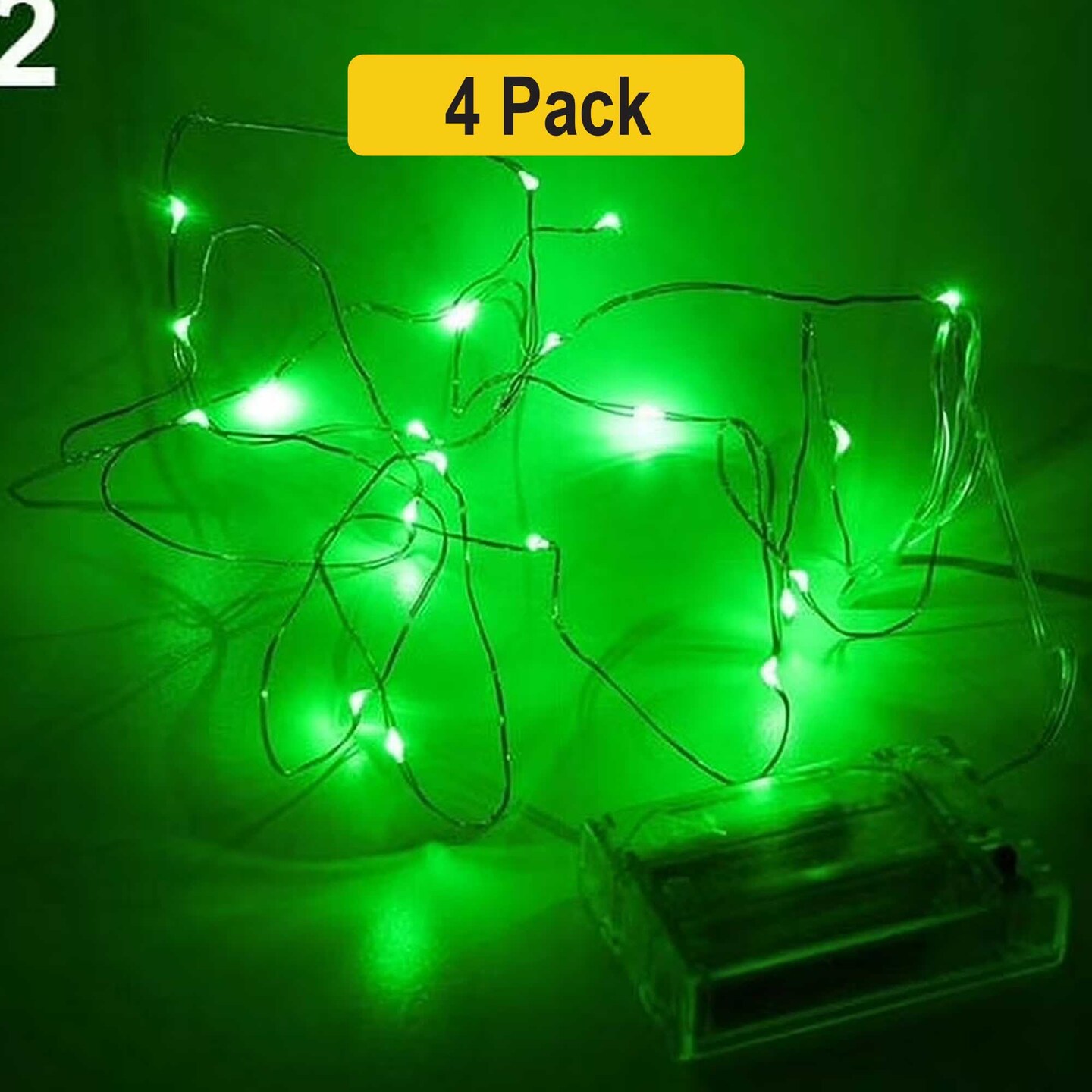 100 LED Decorative Fairy String Lights — Silver Copper Wire, 32ft, Indoor Use