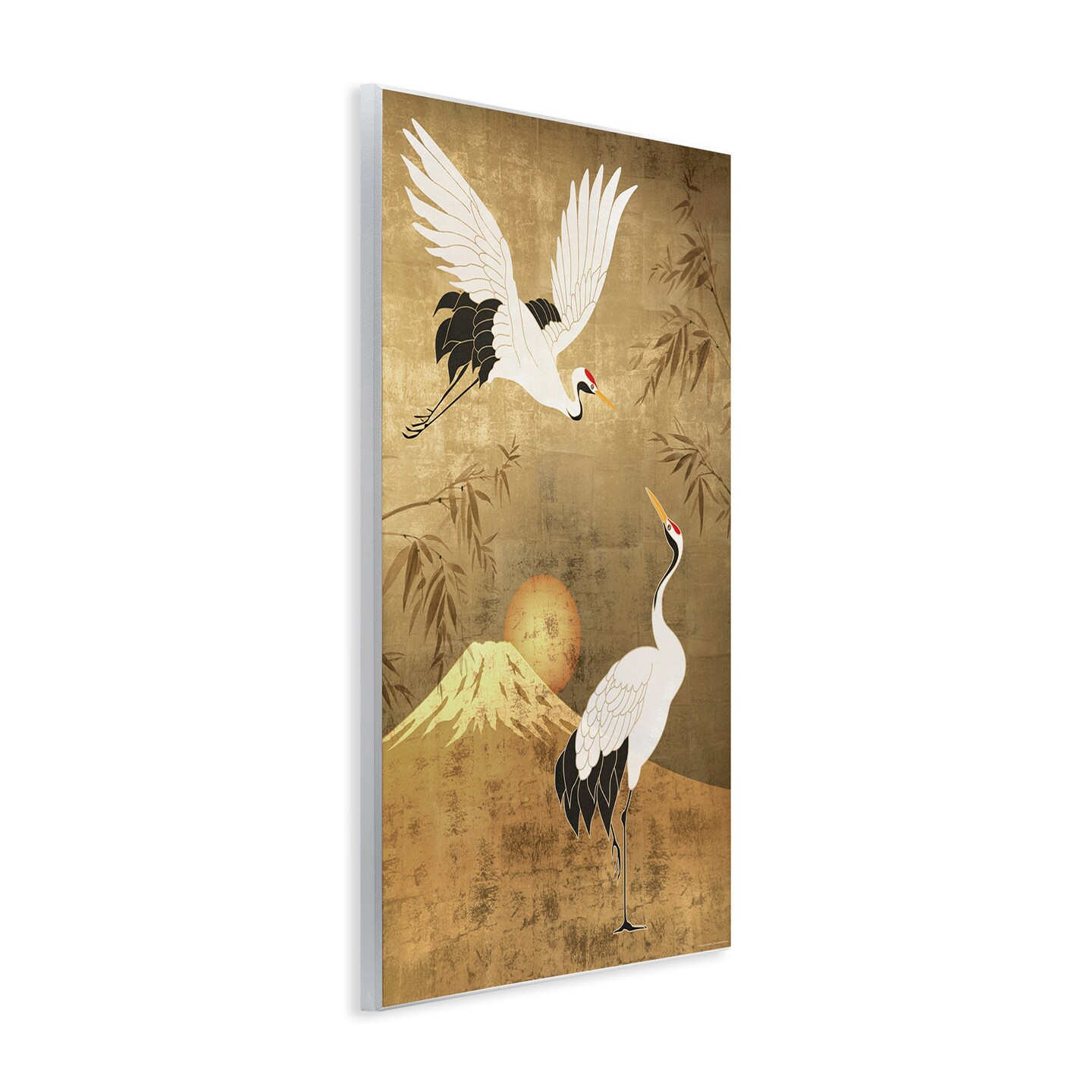 Stupell Industries Traditional Cranes & Mountain Wall Plaque Art Design by Reinders
