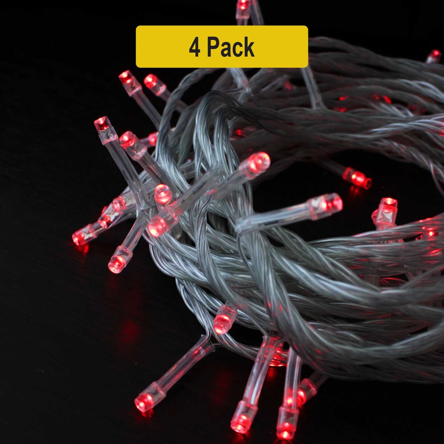 32ft Clear Cable LED String Lights – 100 Mini Bulbs, 8 Dynamic Modes, Energy-Saving