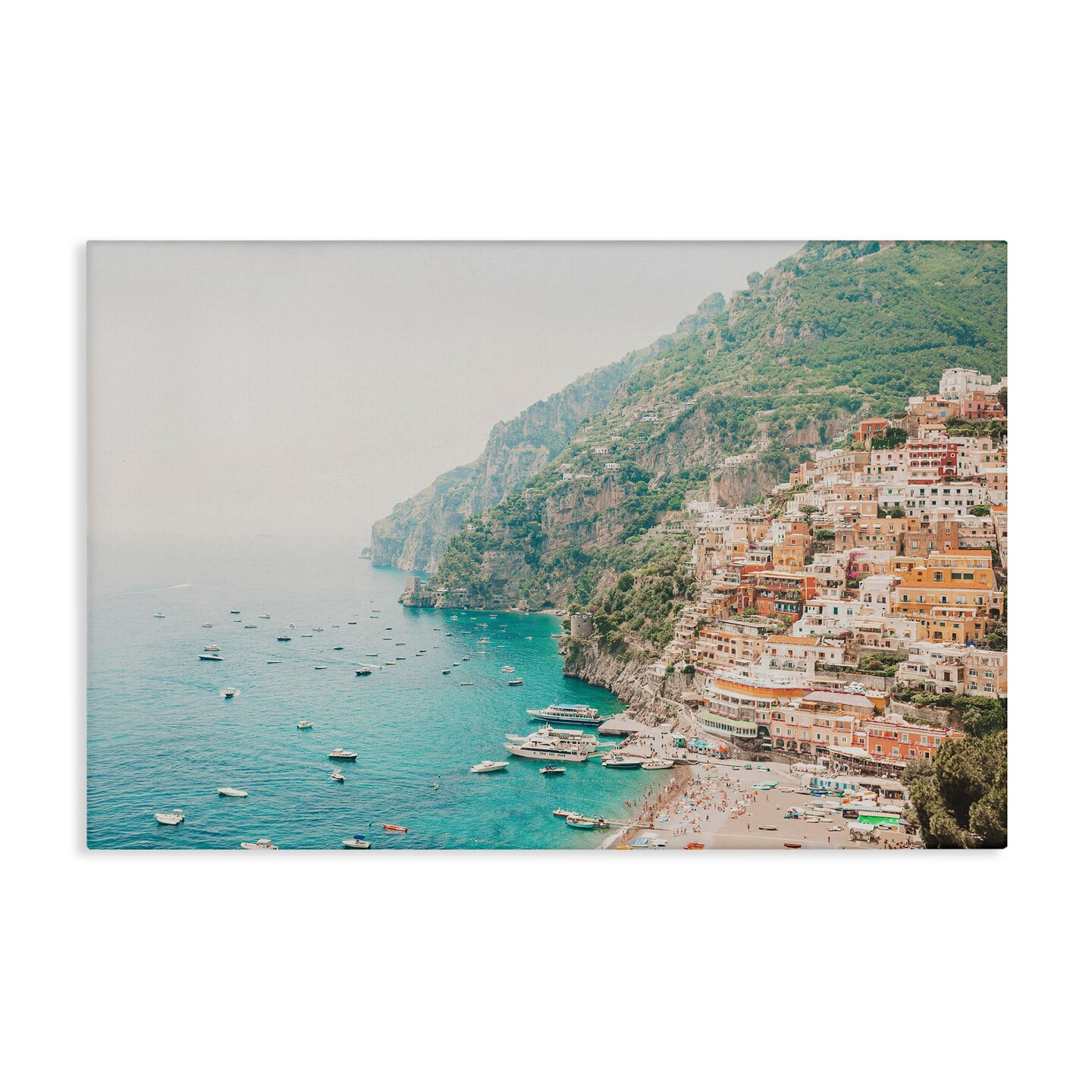 Stupell Industries Amalfi Coast Harbor Canvas Wall Art Design by