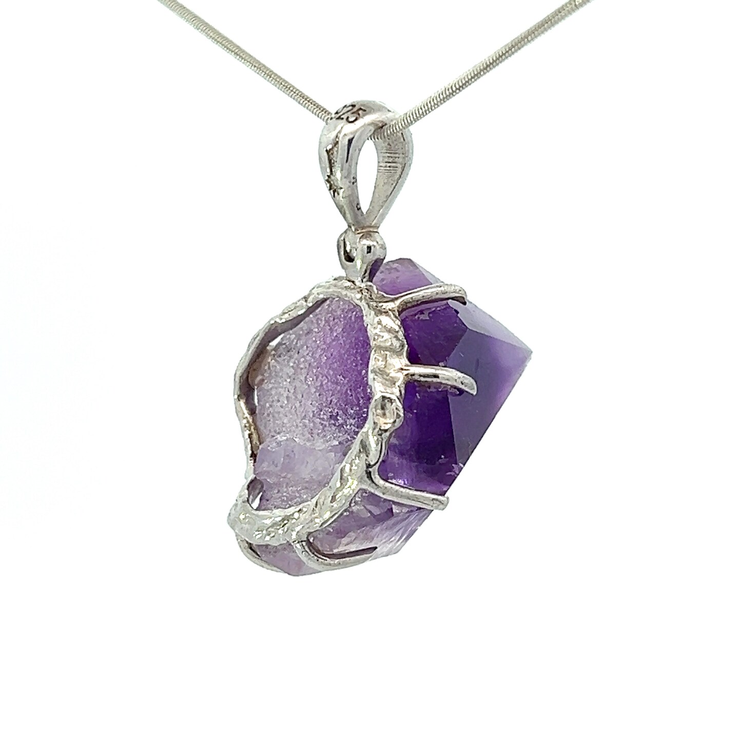 Starborn Amethyst Crystal Pendant Necklace (22