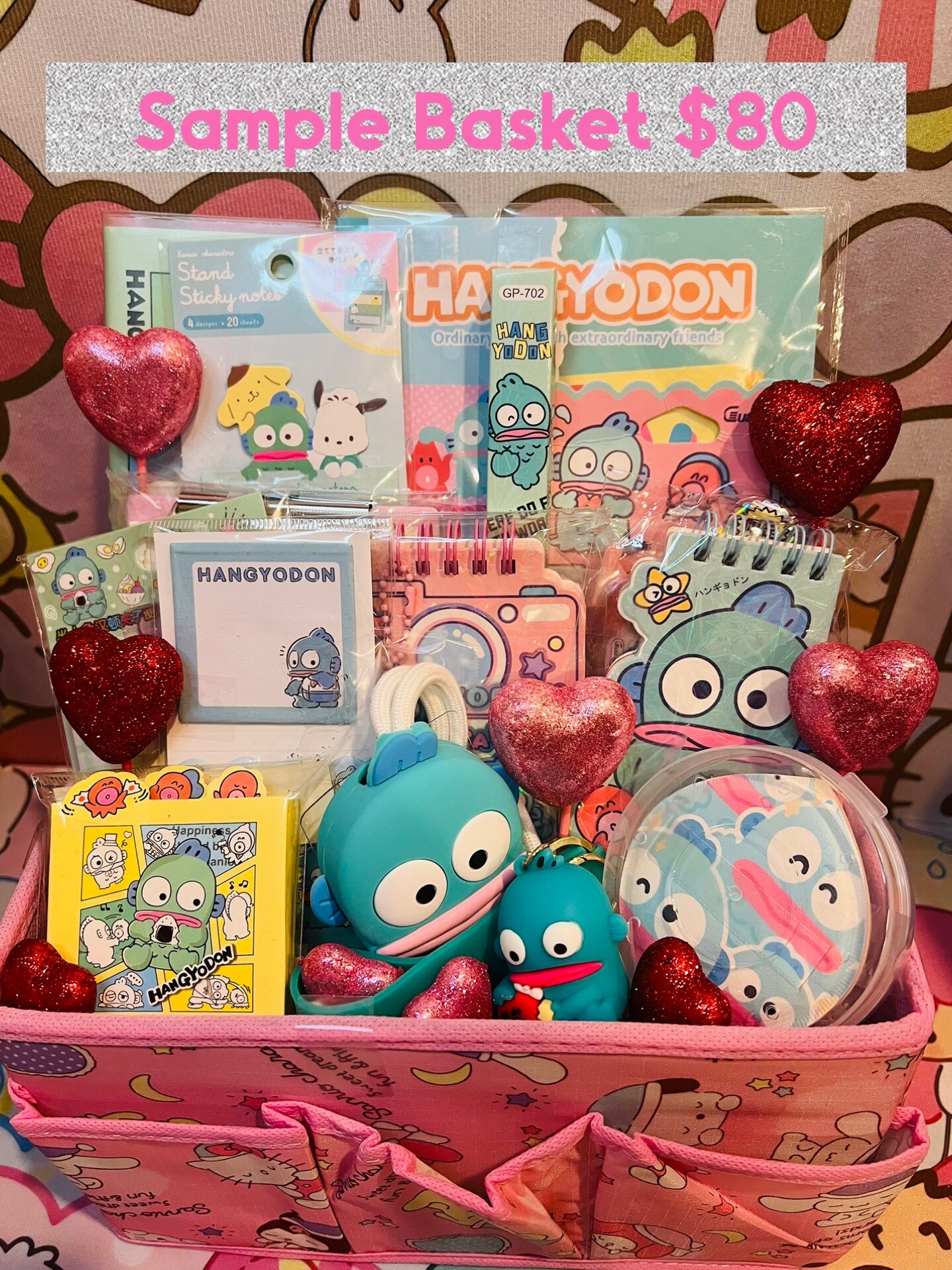 Personalized Custom Gift Basket Hello Kitty Cinnamoroll Kuromi Melody Pochacco Birthday Christmas Valentine Graduation Any Occasion product 7