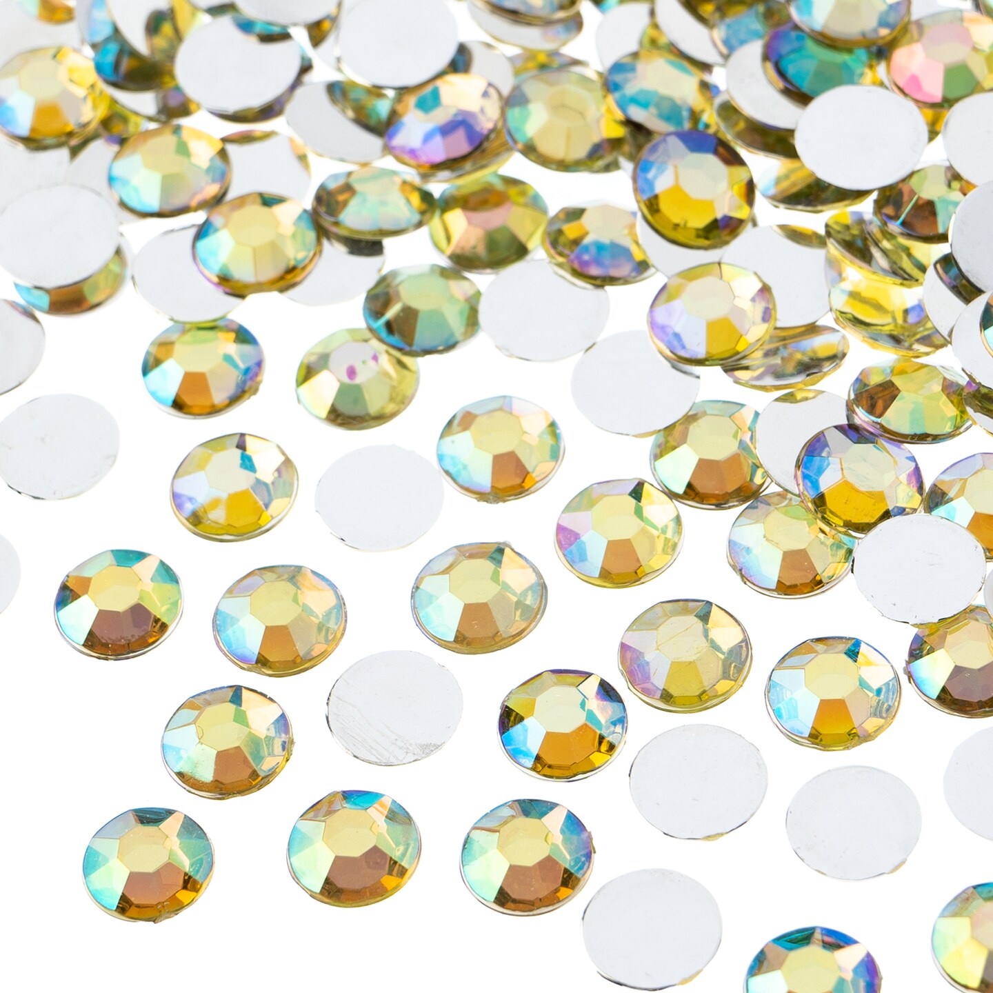 John Bead 8mm (SS39) Round Acrylic Flat Back Rhinestones, 1000pcs
