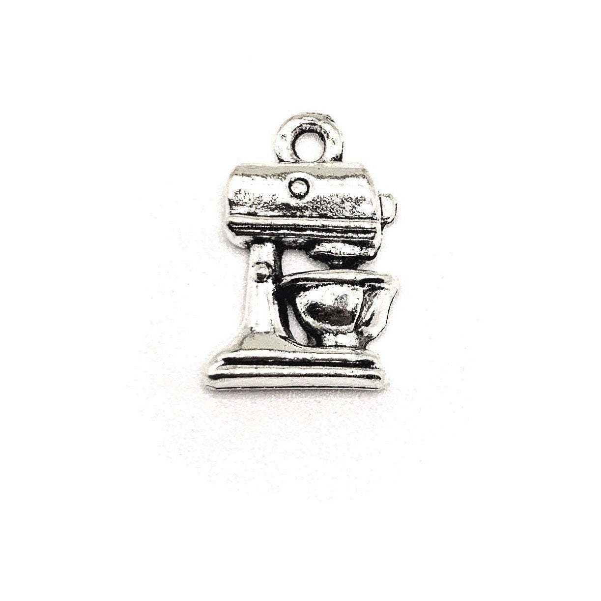 4, 20 or 50 Pieces: Silver Mixer Baking Charms