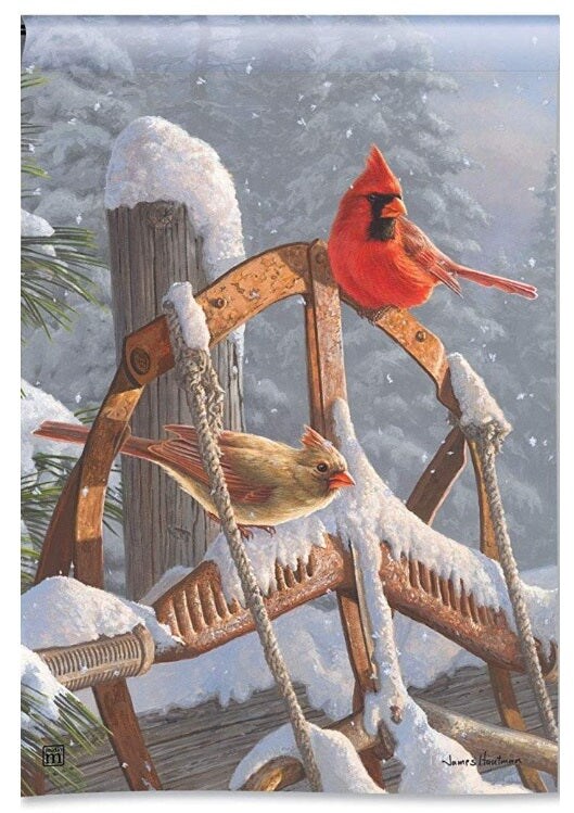Fresh Snow Garden Flag